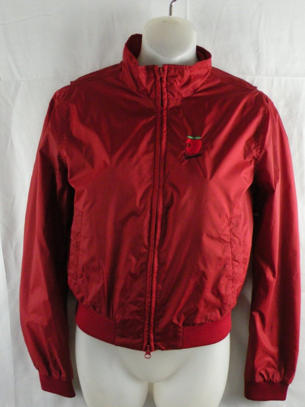 NWOT Vespa Red Nylon Zipper Jacket S-M